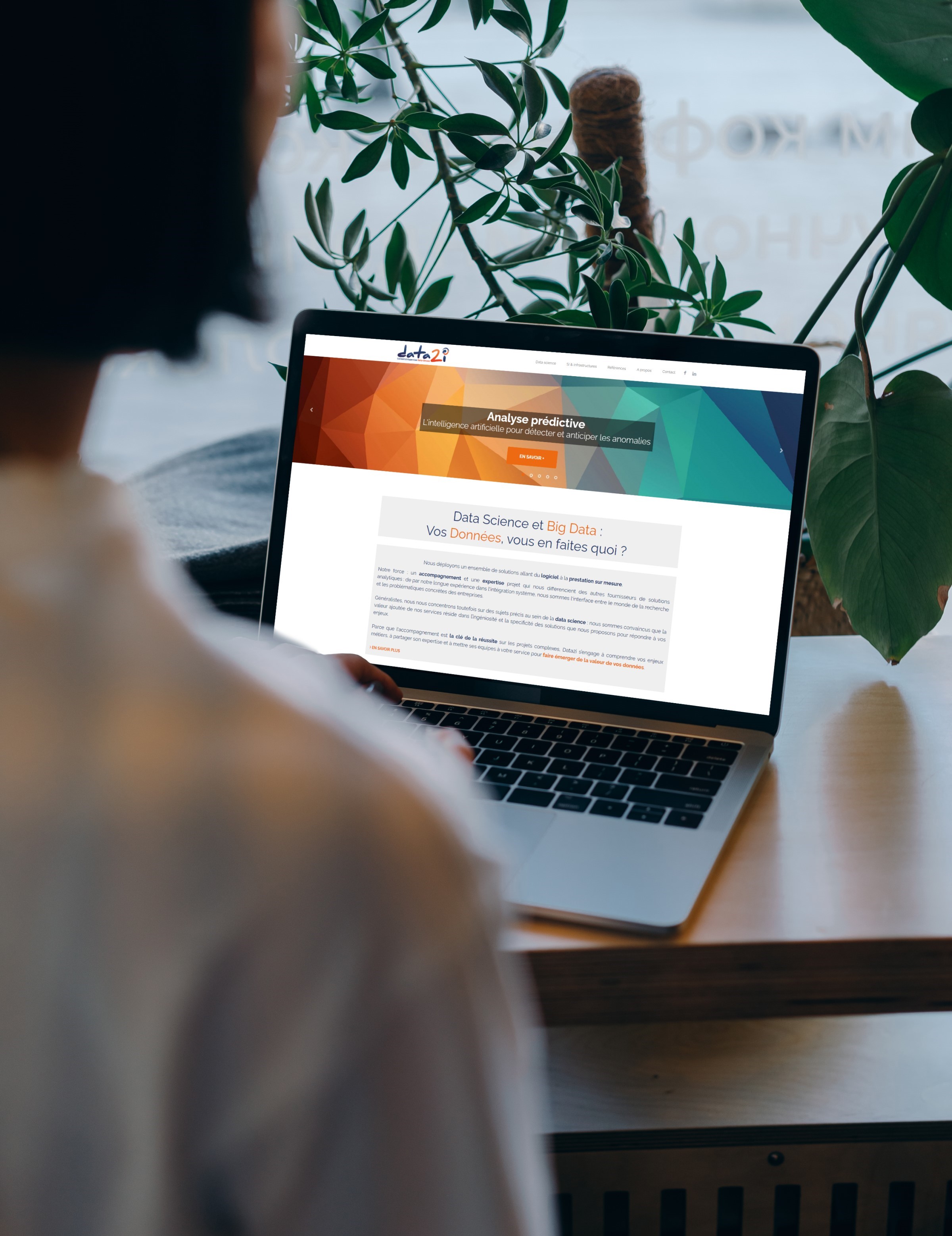 Création du site vitrine de Data2i Création site internet Marseille pour Data 2i