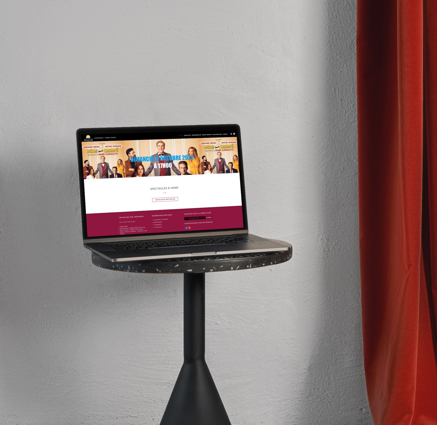 Le Théâtre Molière de Marignane réinvente sa présence en ligne Création site internet Marseille pour Théâtre Molière