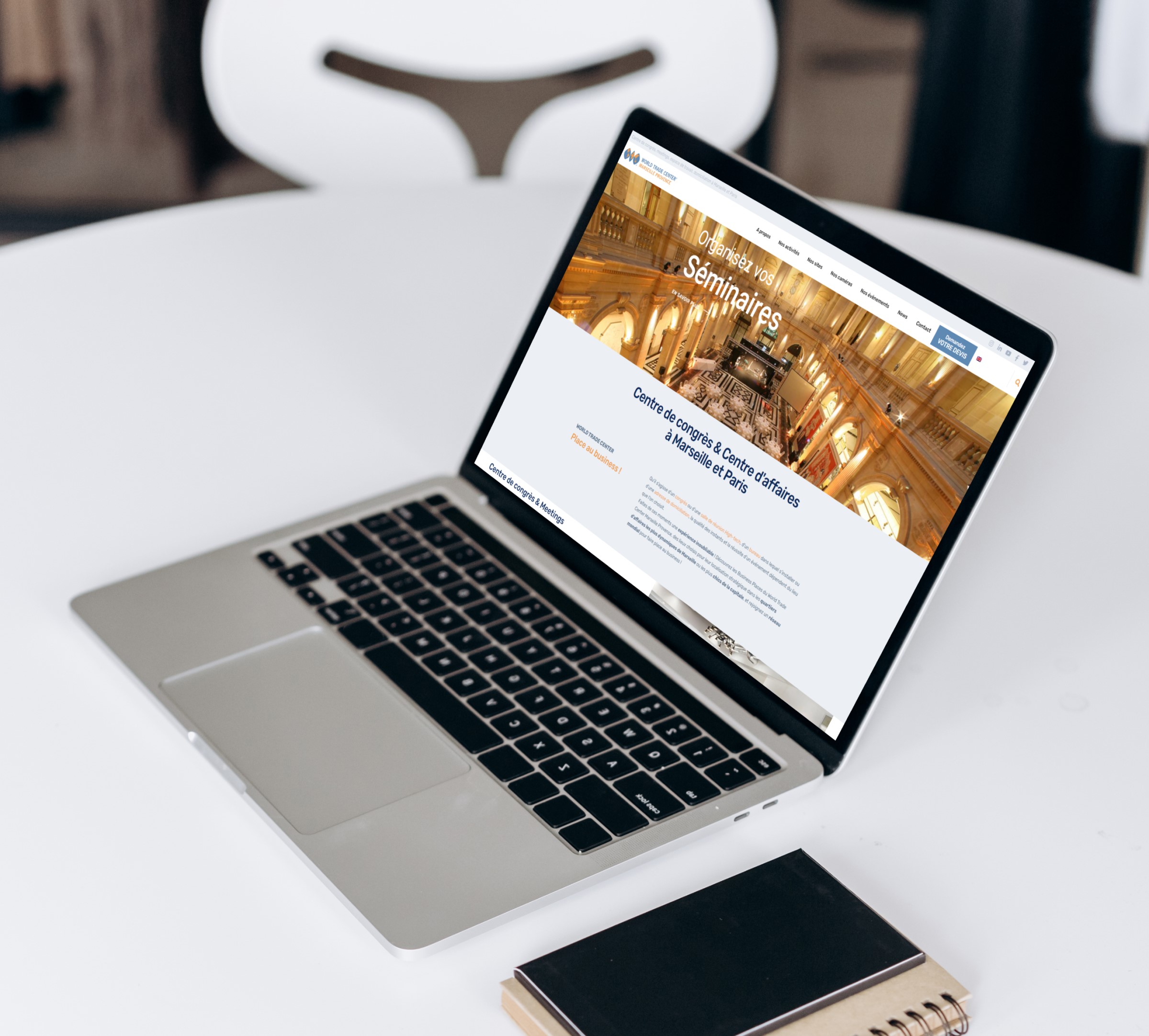 La refonte du site vitrine du WTCMP Création site internet Marseille pour World Trade Center Marseille Provence